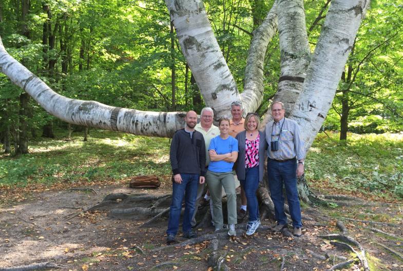 Island Institute's Karen Burns and Heather Deese visit with Beaver Islanders