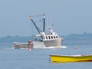 Fishing boat off Chebeague Island.