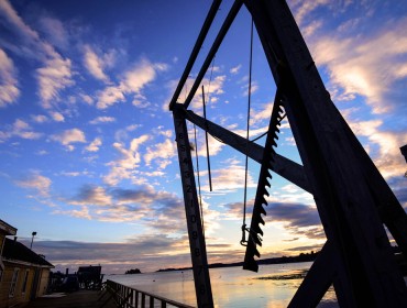 Boothbay Harbor's working, and tourist, waterfront