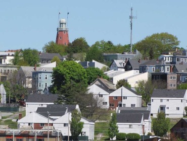 A view of Munjoy Hill.