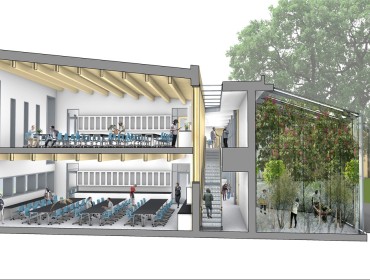 Artist's rendering of new building