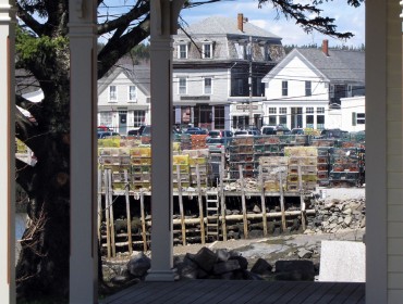 Vinalhaven as seen from a porch.