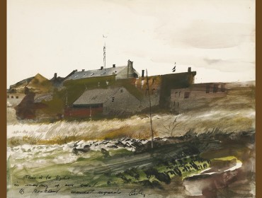 An early watercolor of a Rockland scene