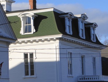 An older house roof in Deer Isle.