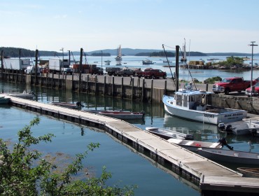 Stonington's fish pier.