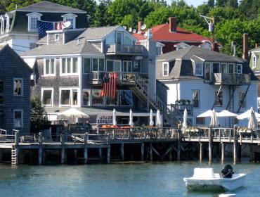 A view of Stonington from the pier