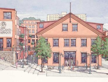 Artist's rendering of Portland Co. redevelopment plan.