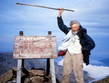 Bob Cummings atop Mount Katahdin