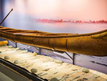 Canoe exhibit.