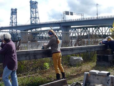 Women working on the Virginia.