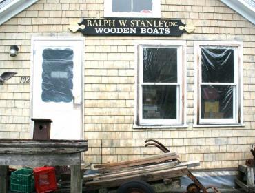 Ralph Stanley's boat shop property is for sale.