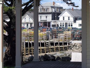 View through Vinalhaven porch.