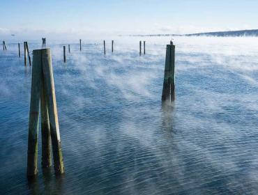 Sea smoke, Rockland