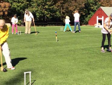 Learning golf croquet