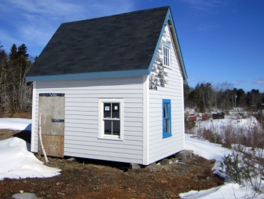 The Murphy house at its current, temporary location.