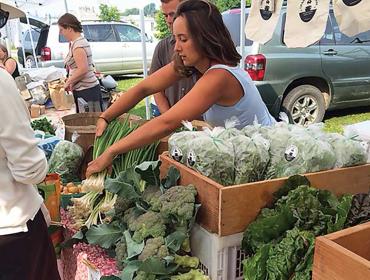 Sparkplug Farm at the island farmers market