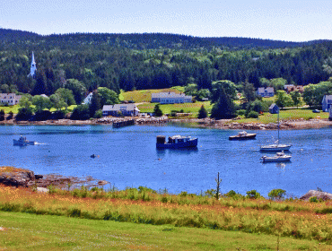 A view of the church on Isle au Haut