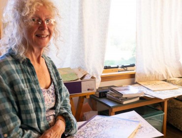 Jane Crosen in her home in Penobscot. PHOTO: TOM GROENING