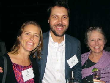 Brian Deese, center, with his sister Heather Deese (left) and mother Patricia Stanton (right).