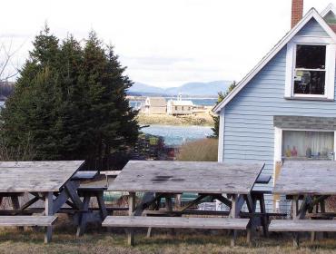 A late winter view from Frenchboro north toward Mount Desert Island.