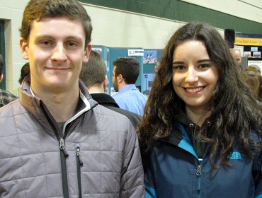 Brendan Hinman, left, is an 18-year-old freshman at Unity College from Colchester, Vt., majoring in conservation law enforcement. Lauren Kircheis, 19, of Bucksport, is a wildlife biology major.