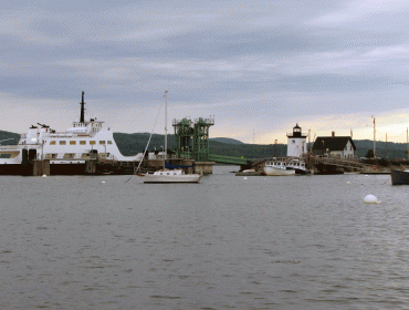 The Islesboro ferry and island landing.