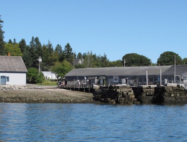 Islesford's waterfront in late spring.