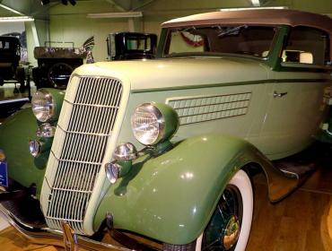 Edsel Ford's car at the Seal Cove Auto Museum.