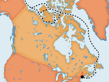 Maine to Arctic map