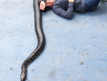 Andrea Shane with one of her patients