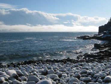 Otter Cliffs in winter