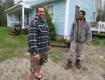 Ryan Woolsey, left and Kealii Mano in Stonington.