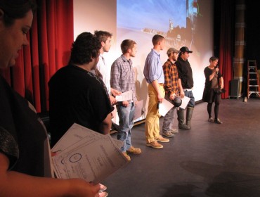 Students are recognized at an Eastern Maine Skippers program event in Ellsworth.