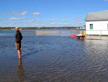 High tide in Wells.