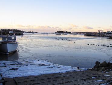 Winter day dawns on Vinalhaven