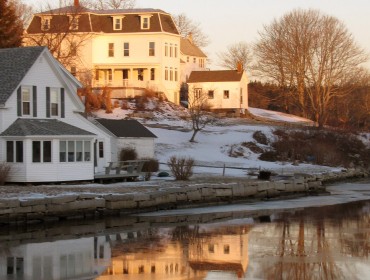 The Basin on Vinalhaven in winter.