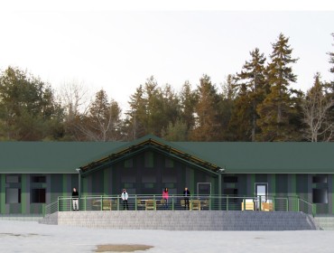 An artist's rendering of the new facility.