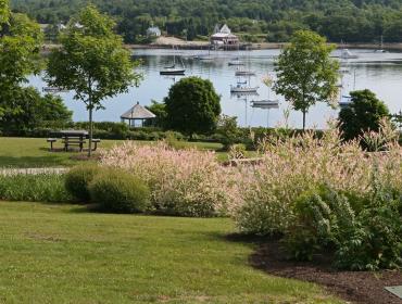 A small public park space in North Haven.