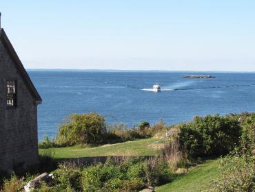 Mailboat approaches Monhegan