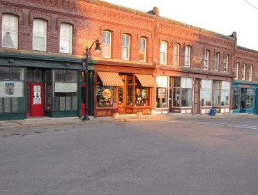 Eastport's business district.