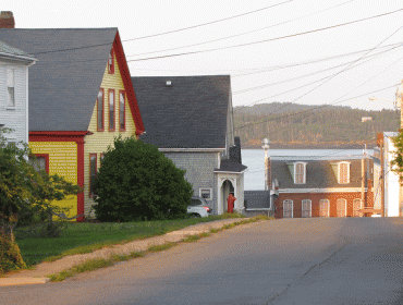 Eastport street scene,