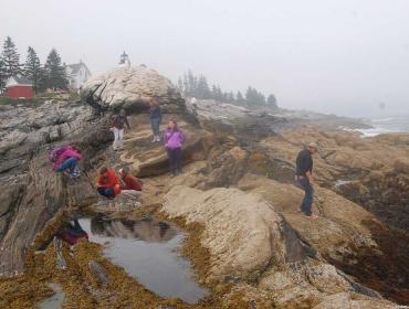 SEA Fellows at Pemaquid Point.