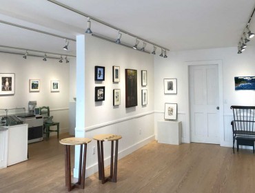 The interior of New Era Gallery on Vinalhaven.