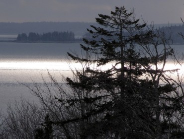 Weird light over Penobscot Bay