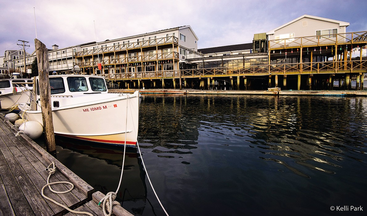 Boothbay Harbor's working, and tourist, waterfront