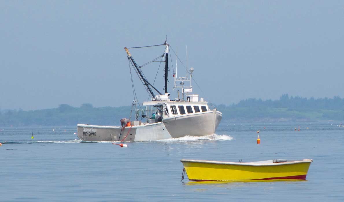 Fishing boat off Chebeague Island.