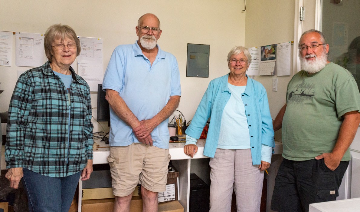  Historical society officers, from left: Gwen May, treasurer; Dexter Lee, president; Beverly McAloon, secretary; and Dale Joyce, vice-president.