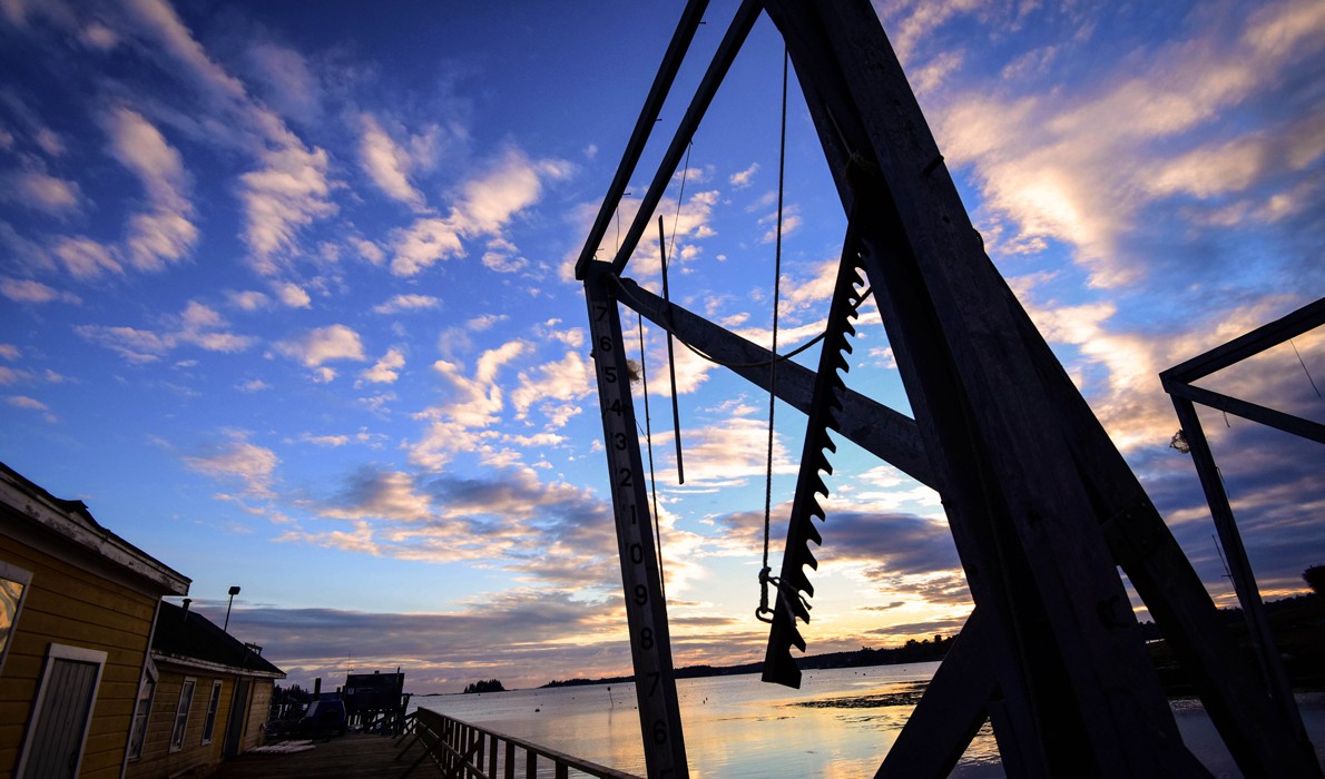 Boothbay Harbor's working, and tourist, waterfront