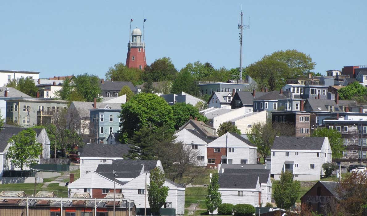 A view of Munjoy Hill.