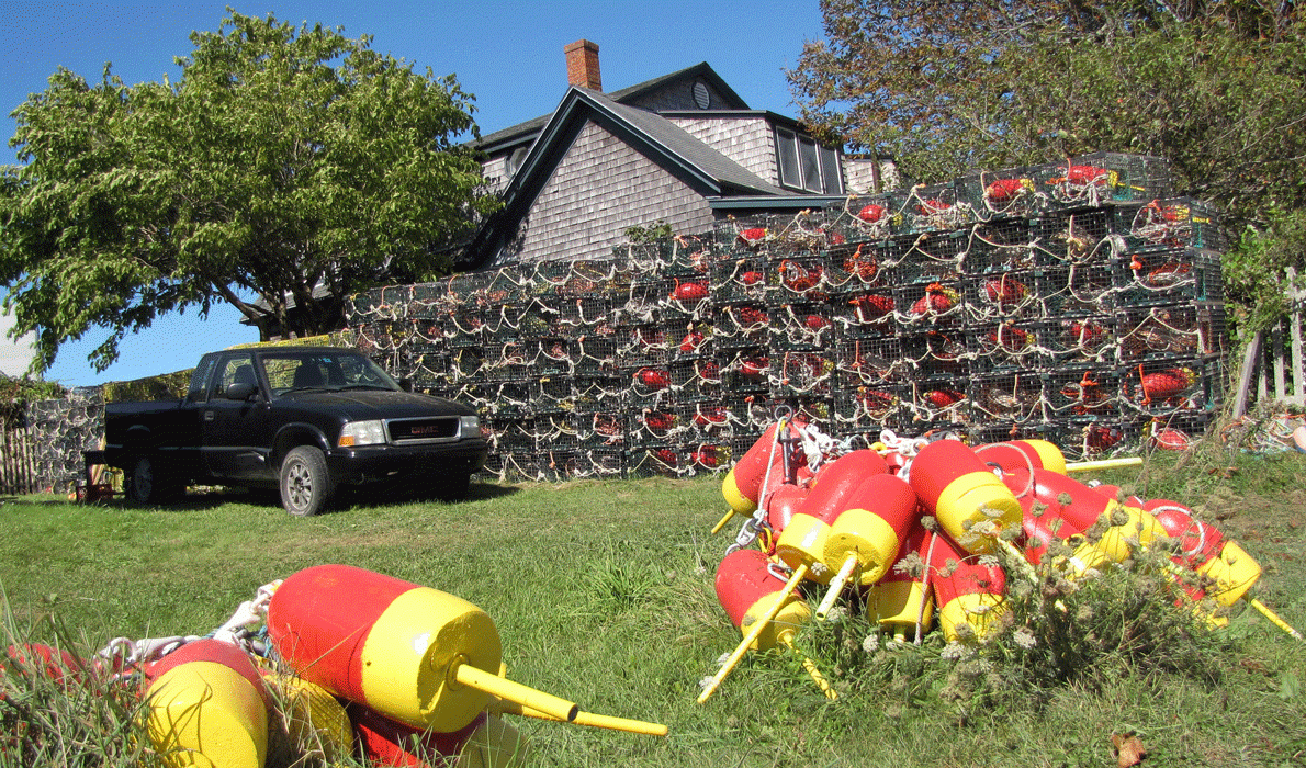 Buoys on Monhegan.